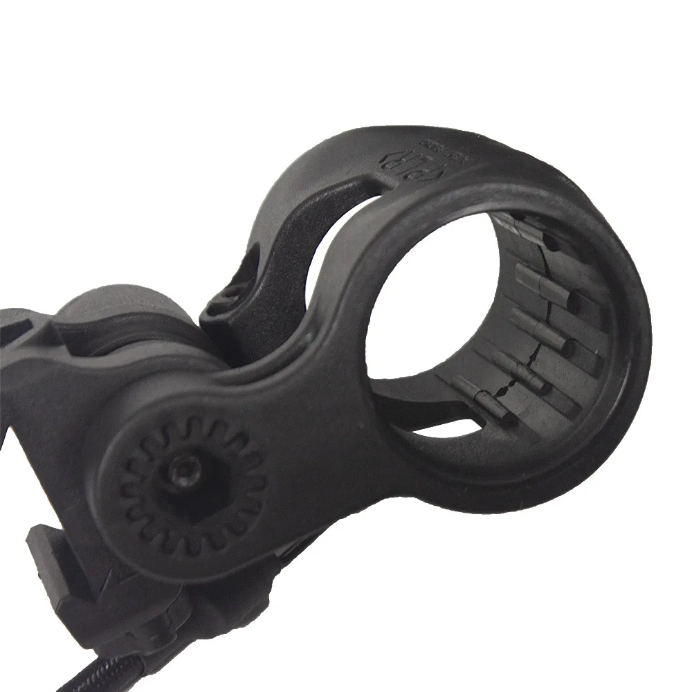 Soporte de linterna táctica para casco, cuello torcido giratorio - imagen 2