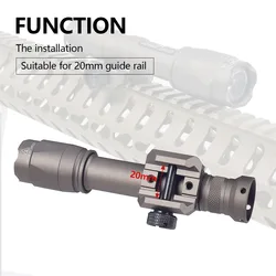 Airsoft SF Linterna táctica para rifle con láser y estroboscópica