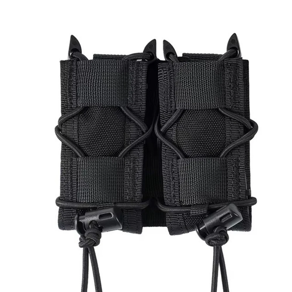 Bolsa táctica MOLLE doble para 9 mm con almacenamiento ligero - imagen 3