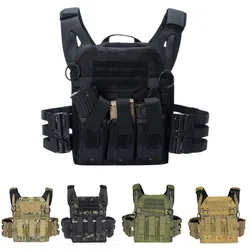 Chaleco táctico camuflaje MOLLE ripstop resistente
