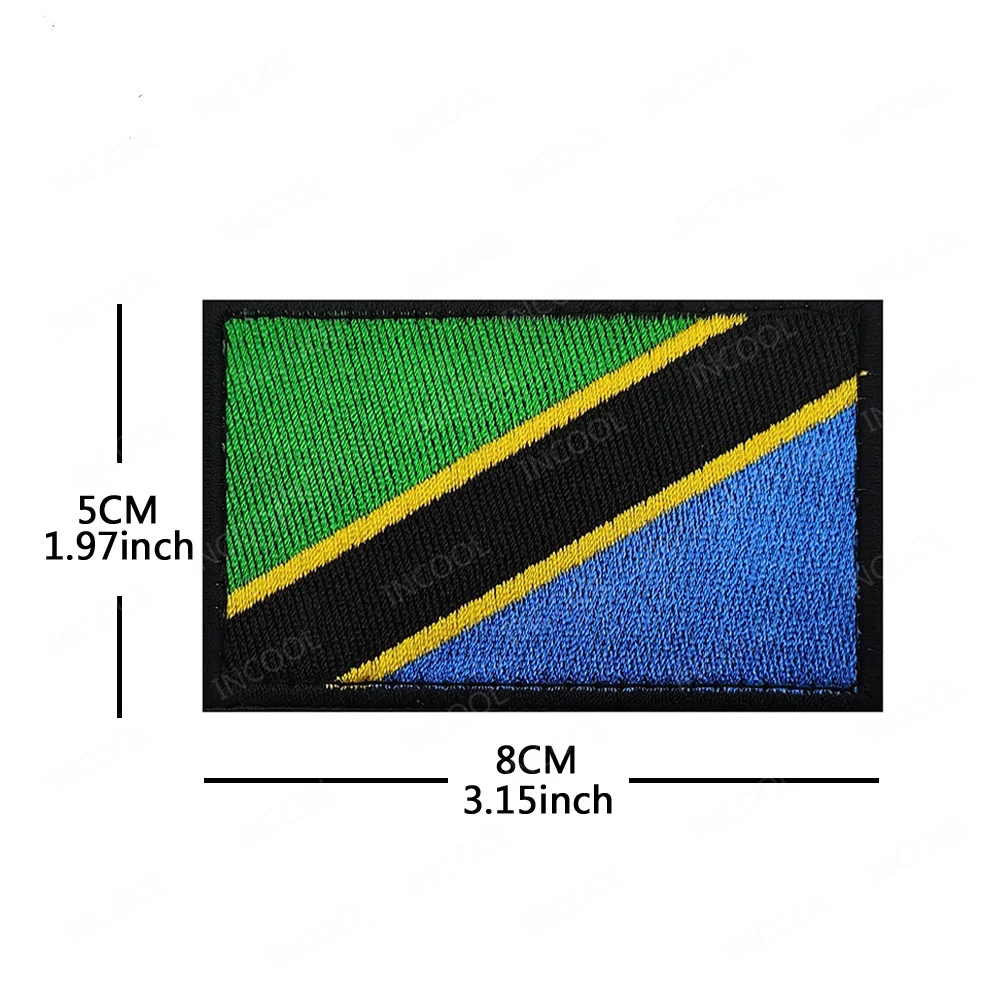 Parche bordado bandera África – Tanzania, Namibia y Ruanda - imagen 4