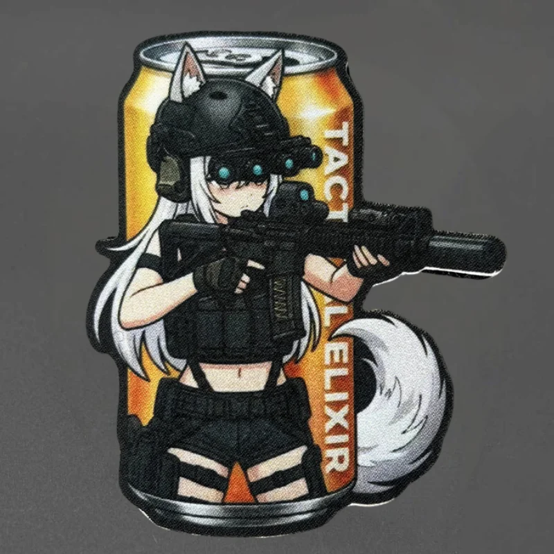 Parche táctico moral Fox anime con velcro para brazalete - imagen 2