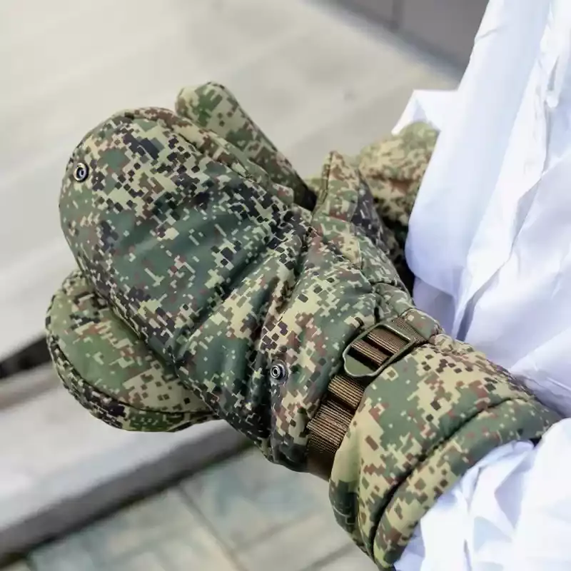 VKBO guantes tácticos invierno camuflaje rayas cruzadas EMR - imagen 5