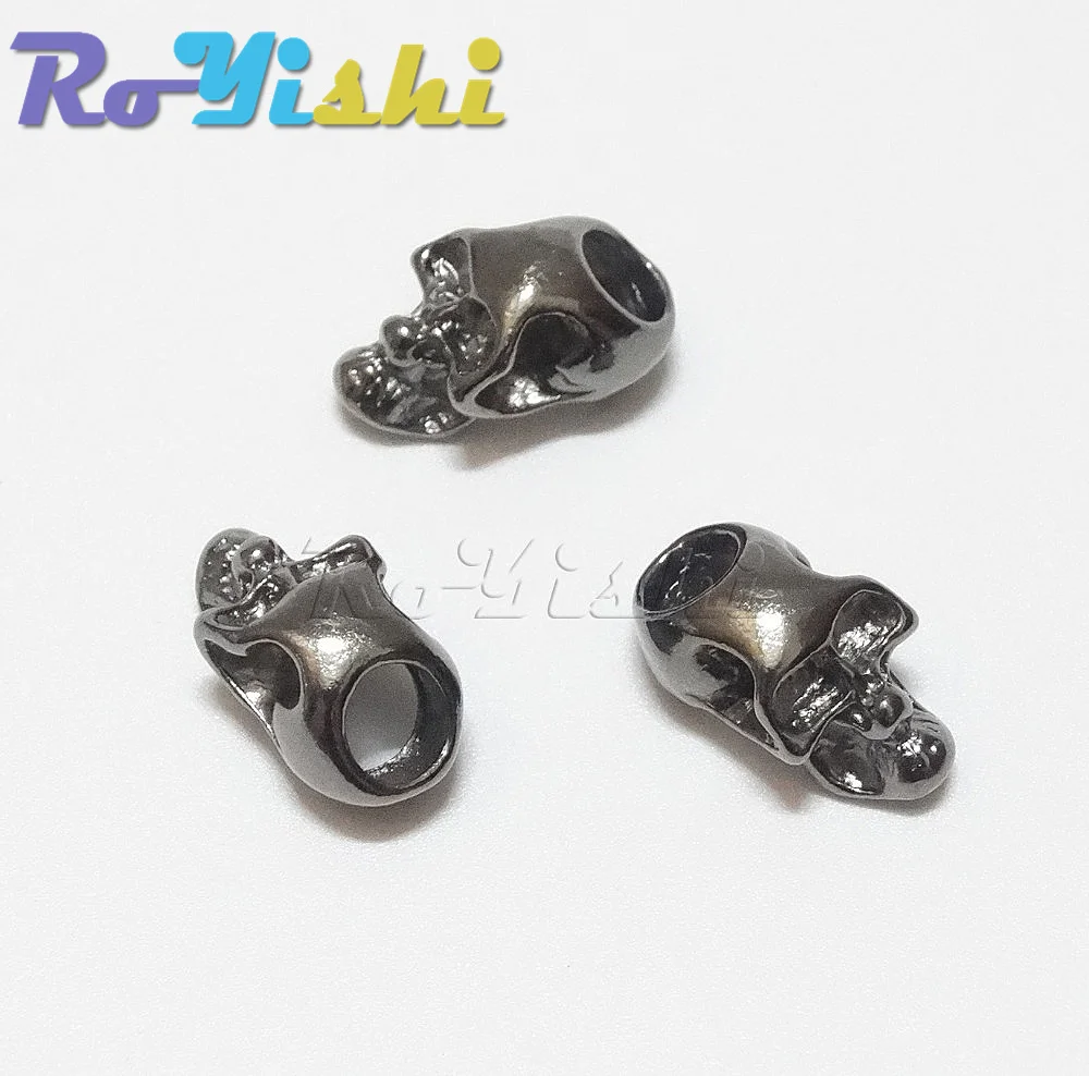 Cuentas de metal calavera paracord tactico para cuchillo - imagen 2