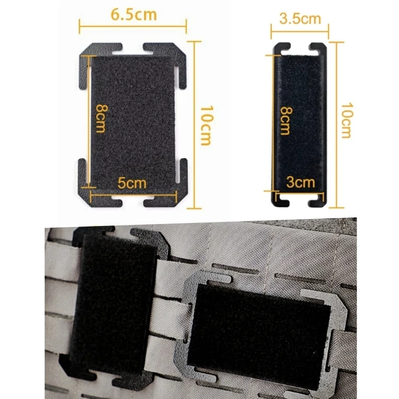 Placa adaptadora MOLLE táctica con gancho y base de fieltro