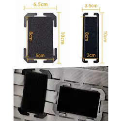 Placa adaptadora MOLLE táctica con gancho y base de fieltro