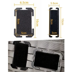 Placa adaptadora MOLLE táctica con gancho y base de fieltro