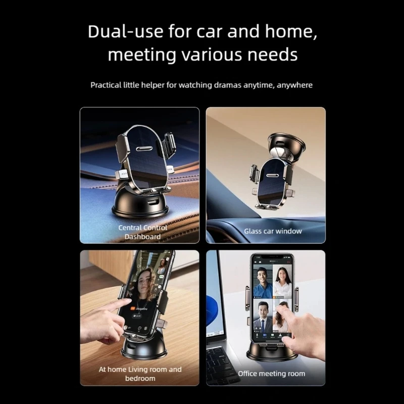 Soporte Universal Móvil Coche 360° con Clip Ventilación ABS