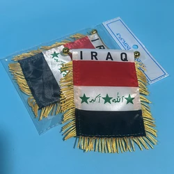 SKY FLAG Bandera de coche Irak impresa por ambos lados poliéster