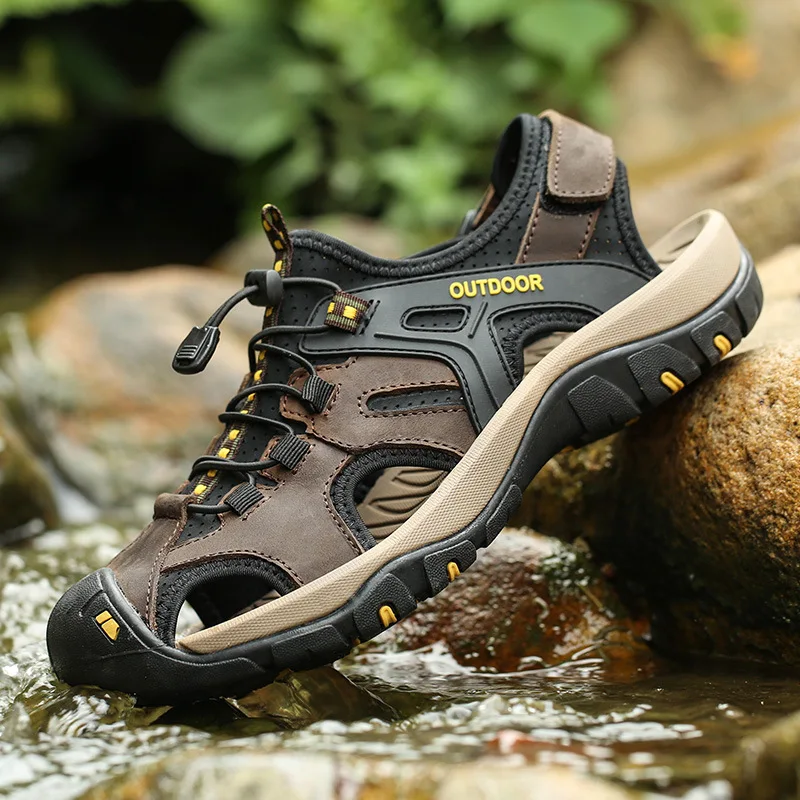 Zapatillas acuáticas verano hombre – Transpirables malla aire suela goma