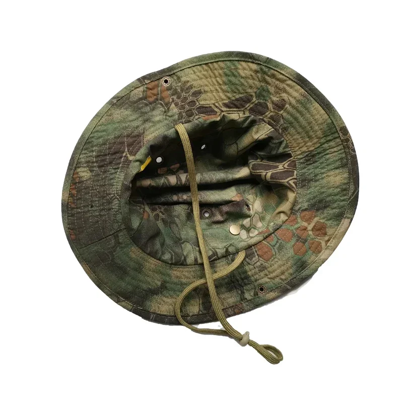 Gorra táctica de camuflaje tipo cubo ajustable para caza y pesca - imagen 3