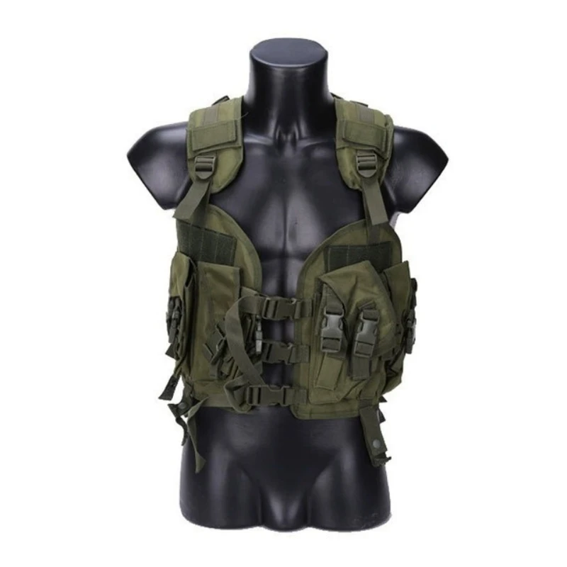 Chaleco Táctico de Camuflaje Ajustable para Airsoft y Caza