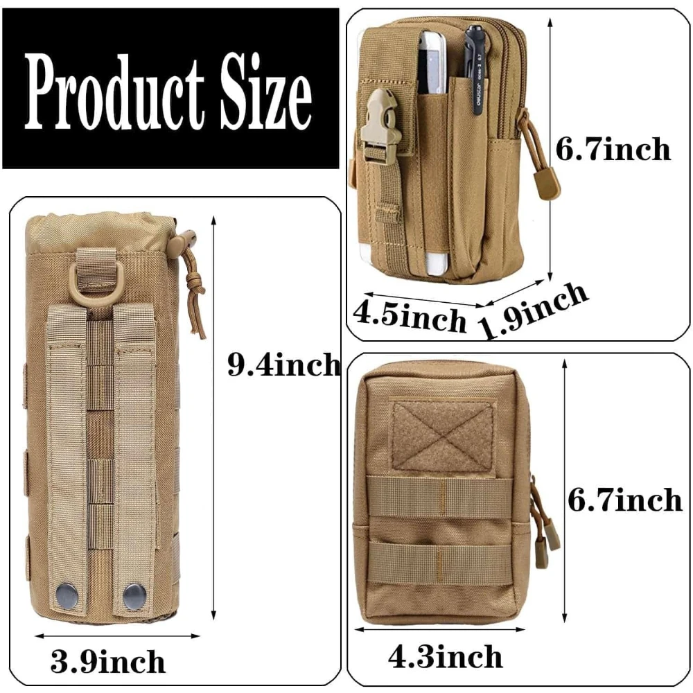 Bolsas tácticas MOLLE utilitarias EDC y equipo de caza - imagen 3