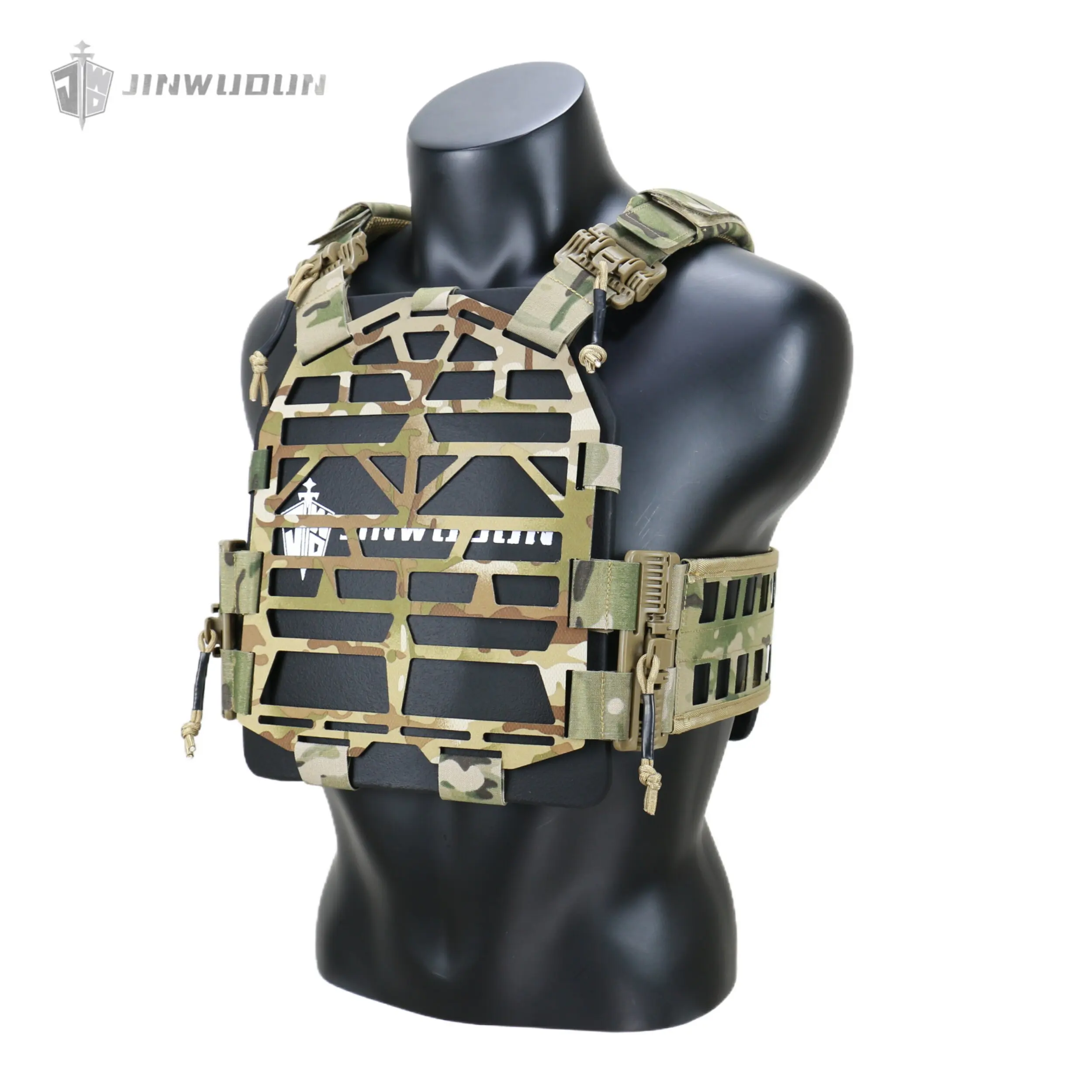 Chaleco táctico modular airsoft con marco porta-placas UHMWPE/EVA - imagen 3