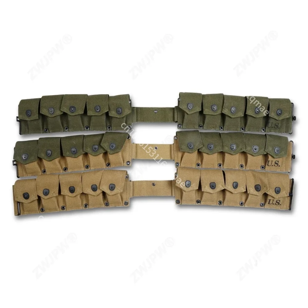 Bolsa táctica de lona GARAND estilo Segunda Guerra Mundial recreativo - imagen 4