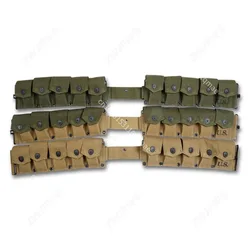 Bolsa táctica de lona GARAND estilo Segunda Guerra Mundial recreativo