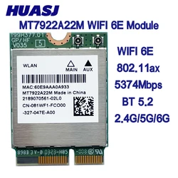 Tarjeta WiFi 6E MediaTek MT7922 M.2 Bluetooth 5.2 6GHz