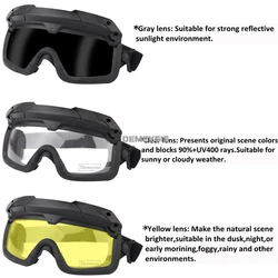 Gafas tácticas protectoras con lentes intercambiables airsoft – FAST