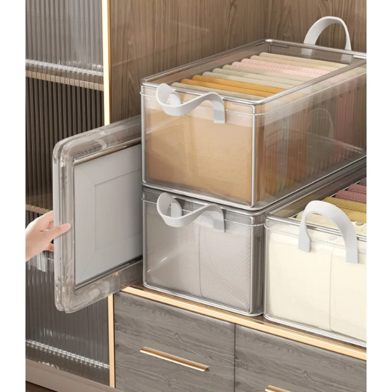 Organizador plegable de cajones para ropa lavable – cestas divisoras - imagen 4