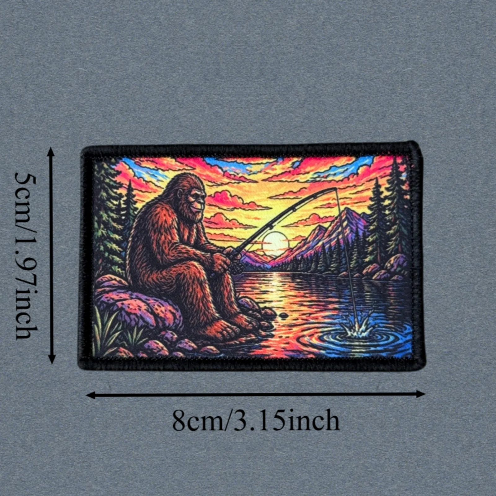 Parche táctico Sasquatch Bigfoot de gancho y bucle - imagen 4