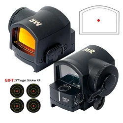 Mira de punto rojo holográfica cerrada para rifle, riel de 20 mm