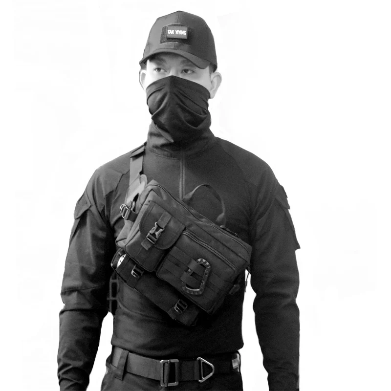 Bolsa pesca táctica impermeable con eslinga y soporte caña - imagen 3