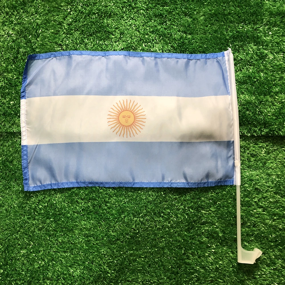 Bandera Argentina coche con asta plástica - imagen 5
