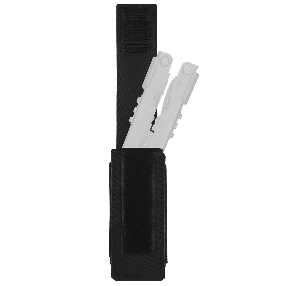 Bolsa EDC compacta de nailon para herramientas, linterna y cuchillo