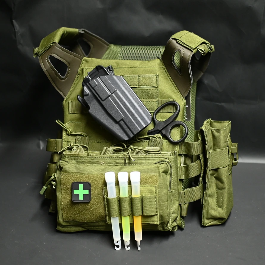 Chaleco táctico y cinturón MOLLE – Conjunto fuerzas especiales para Airsoft - imagen 5