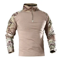 Camiseta táctica manga larga camuflaje - senderismo al aire libre