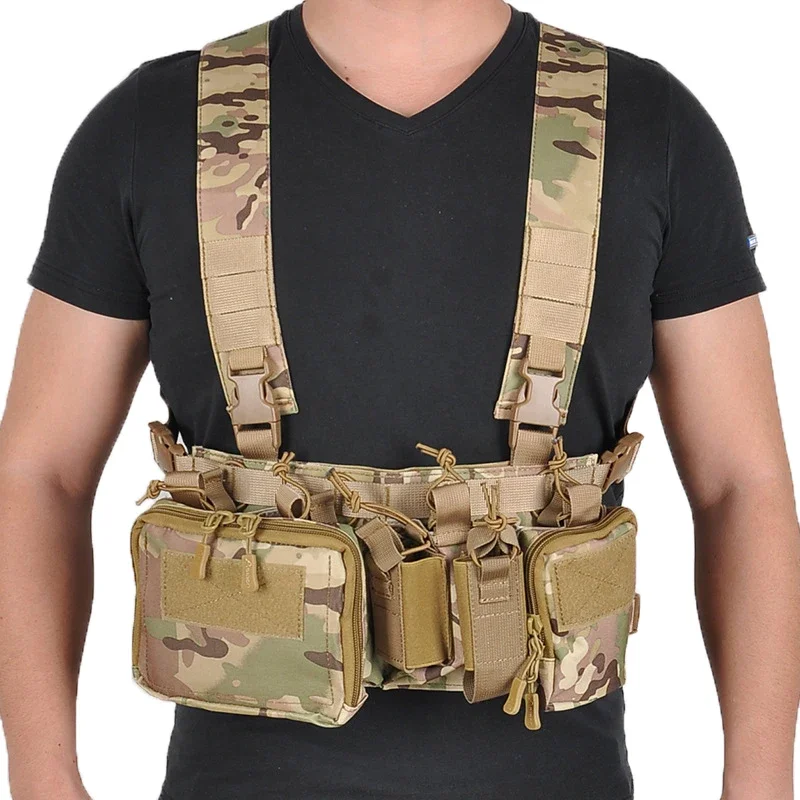 CS Match Chaleco táctico verde MOLLE airsoft caza - imagen 5