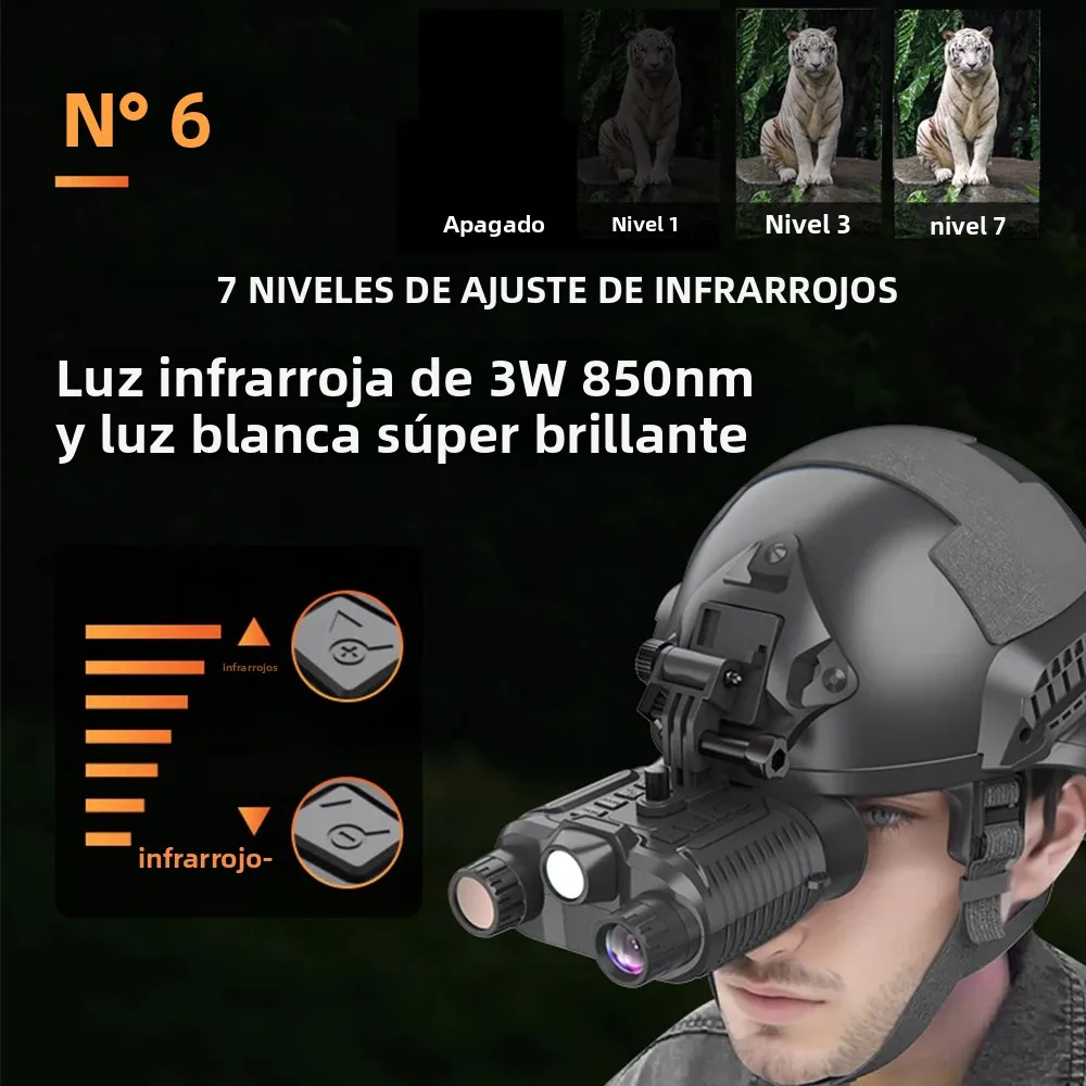 Visor nocturno digital para casco montado con visión infrarroja - imagen 4