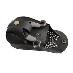 Funda cuero magnética para tirachinas – Riñonera táctica bolas acero