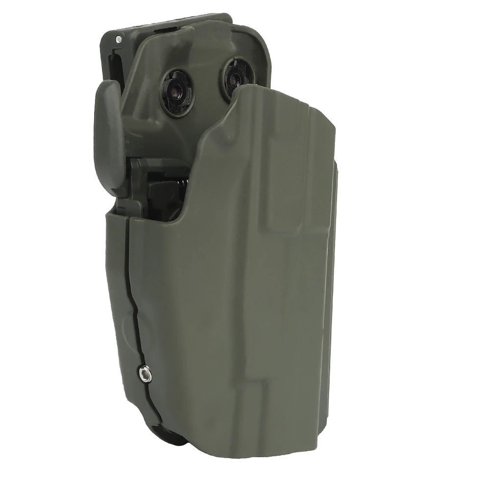 Funda táctica pistola Glock 19 con clip cinturón para airsoft y tiro - imagen 3