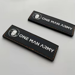 Parche táctico PVC 3D personalizado con velcro y logotipo para coser