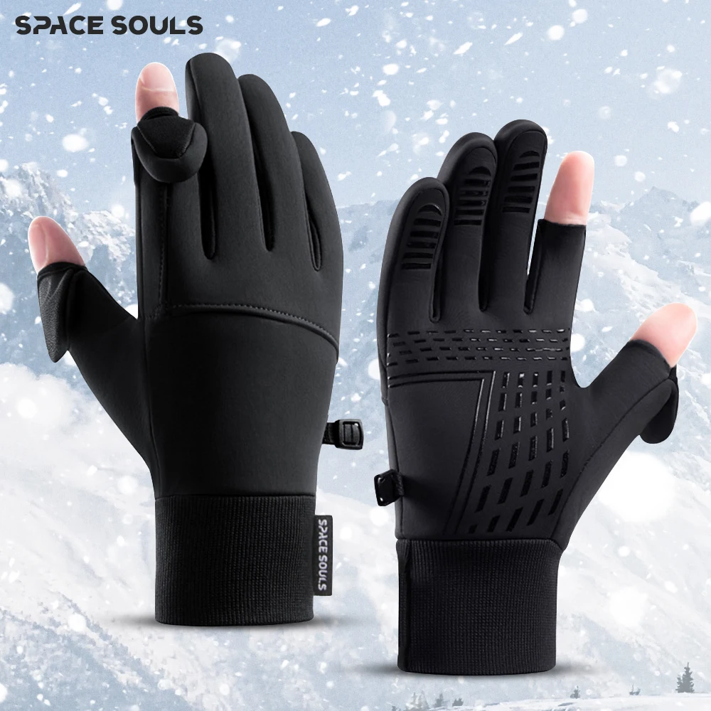 Guantes de invierno a prueba de viento con pantalla táctil - imagen 2