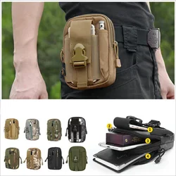 Riñonera MOLLE pequeña con soporte móvil y bolsillos EDC senderismo