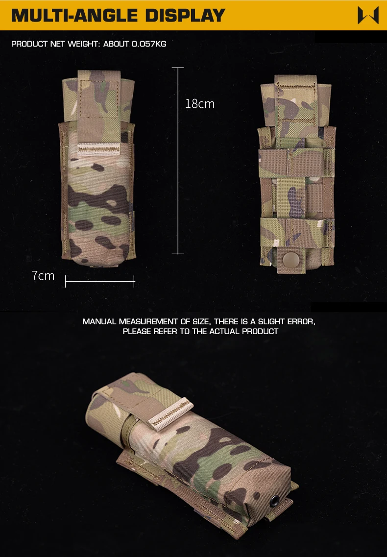 Detalle de la pouch táctica para material médico