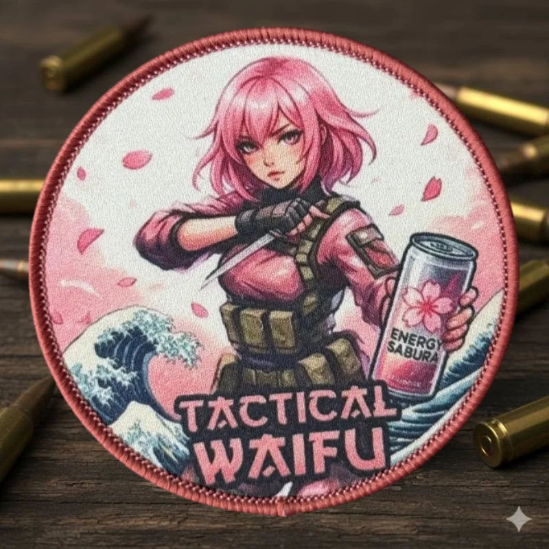 Parche táctico con gancho y bucle anime para gorra mochila - imagen 5