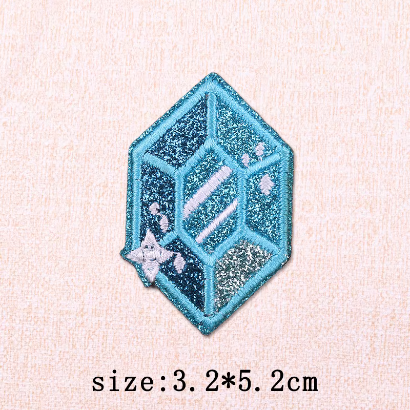 Parche bordado termoadhesivo D20 con lazos – para coser o planchar - imagen 4