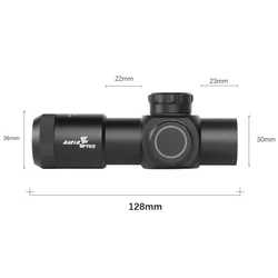 March HT 3X28IR – Mira telescópica compacta con retícula iluminada