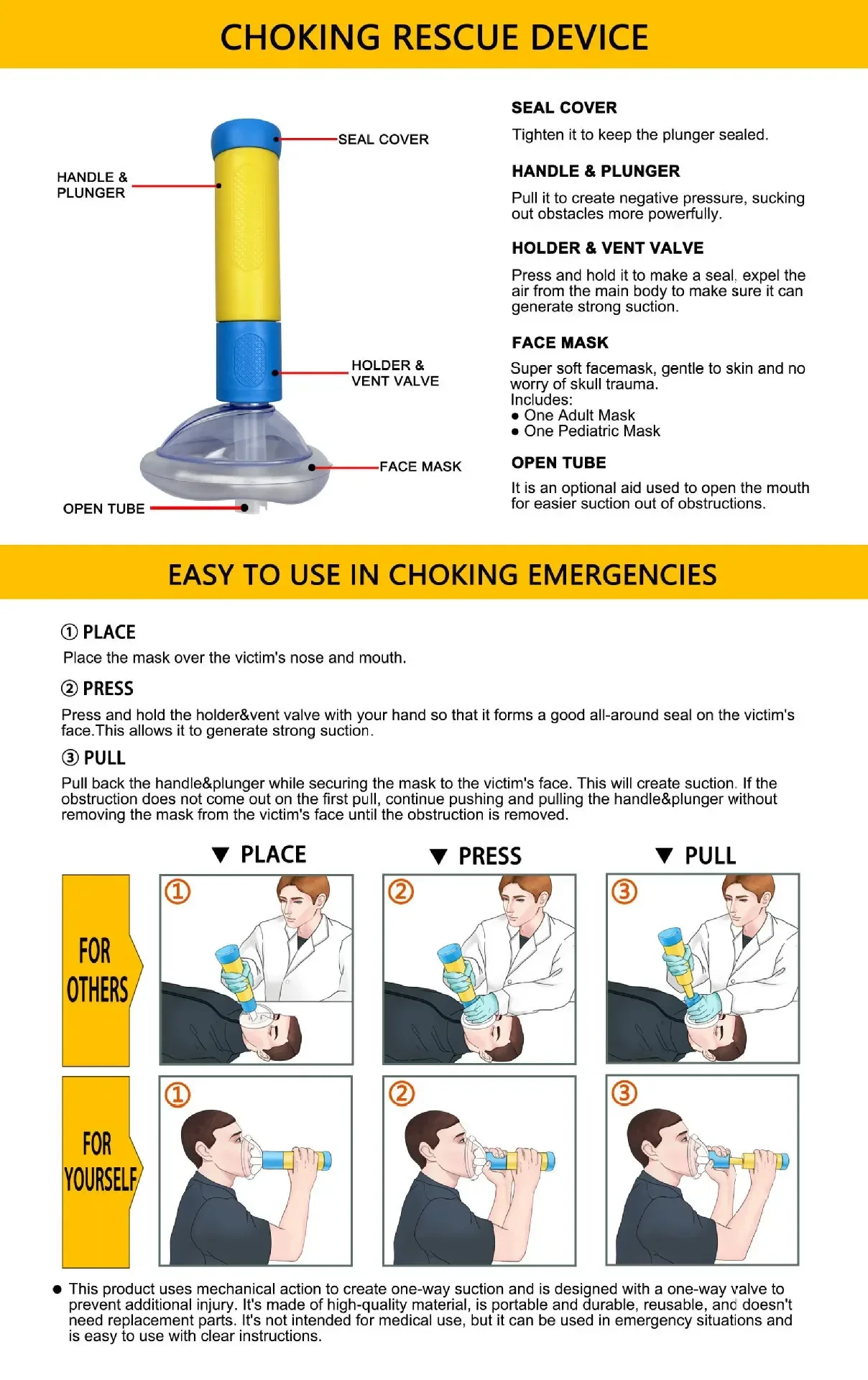 Kit primeros auxilios emergencias hogar adultos niños 2 tallas - imagen 5