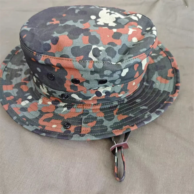 Sombrero camuflaje selva alemana de ala redonda para exteriores - imagen 3