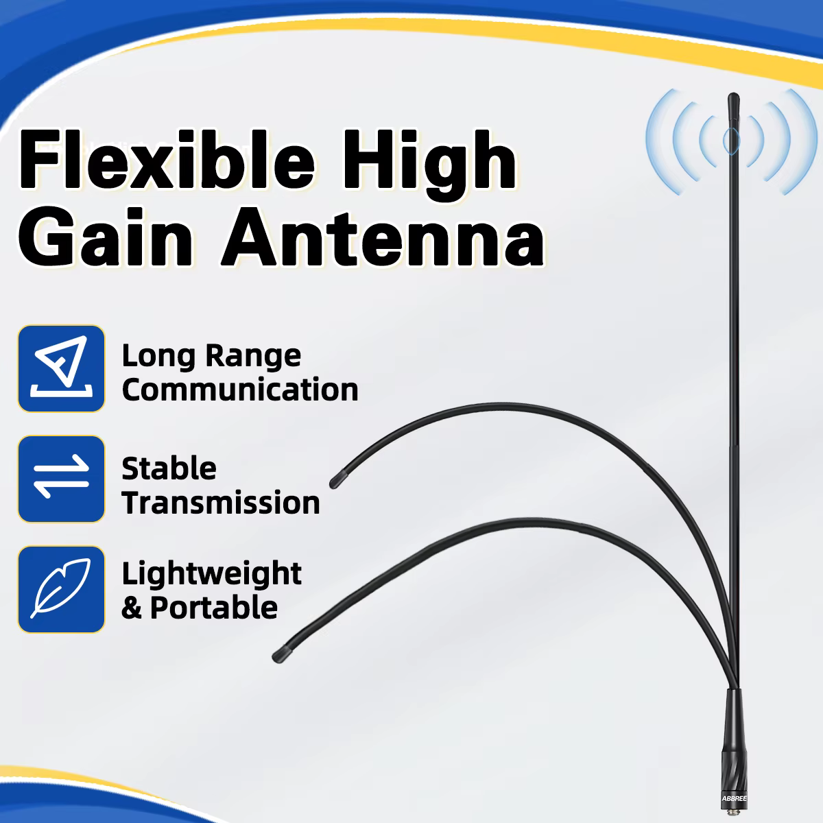 ABBREE AR-881 Antena dual banda SMA hembra para Baofeng y Quansheng - imagen 2