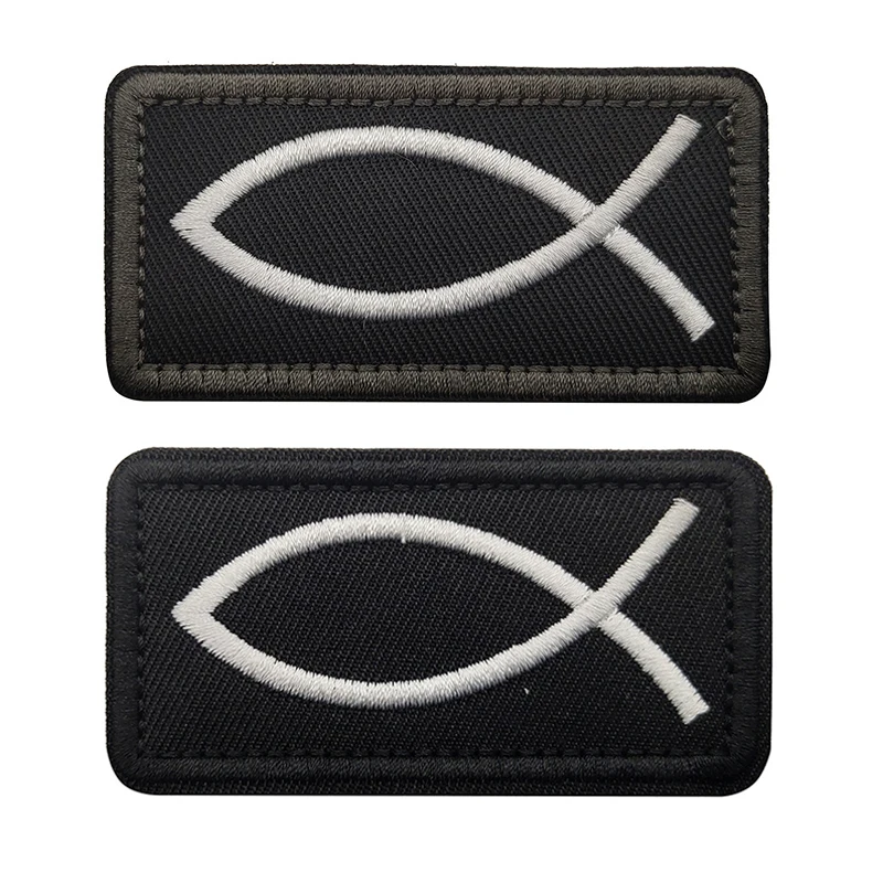 Parche táctico bordado pez dive reflectante – Insignia para equipamiento - imagen 4
