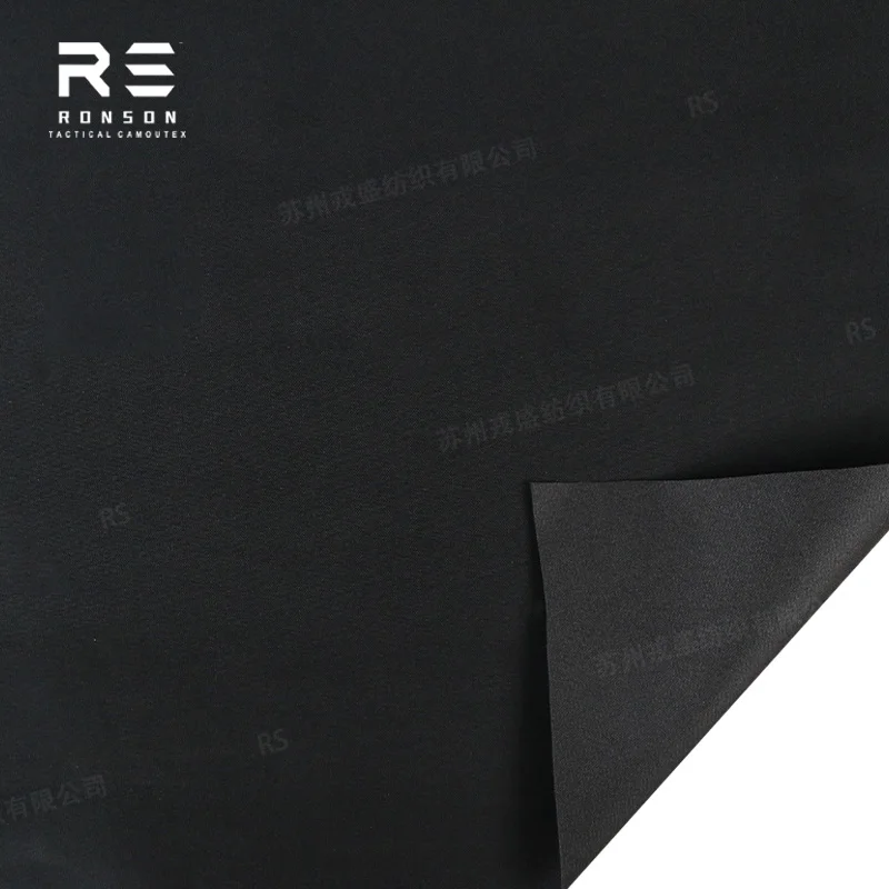 Ronsontex tela Cordura de poliéster negra resistente táctica - imagen 5