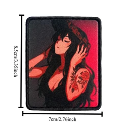Parche táctico Anime con velcro para mochila y chaleco