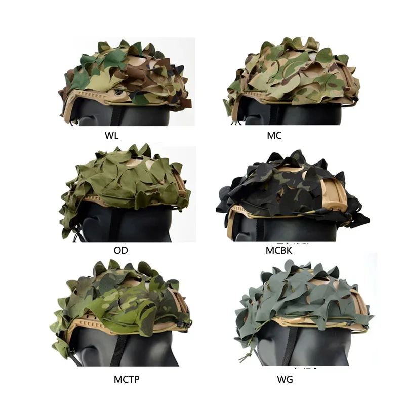 Funda táctica 3D para casco FAST en textura multicam
