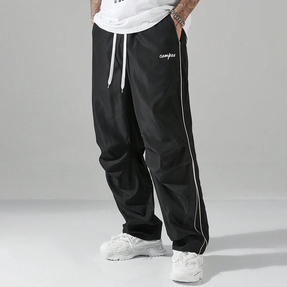 Pantalones deportivos rectos con cordón para hombre – verano - imagen 4