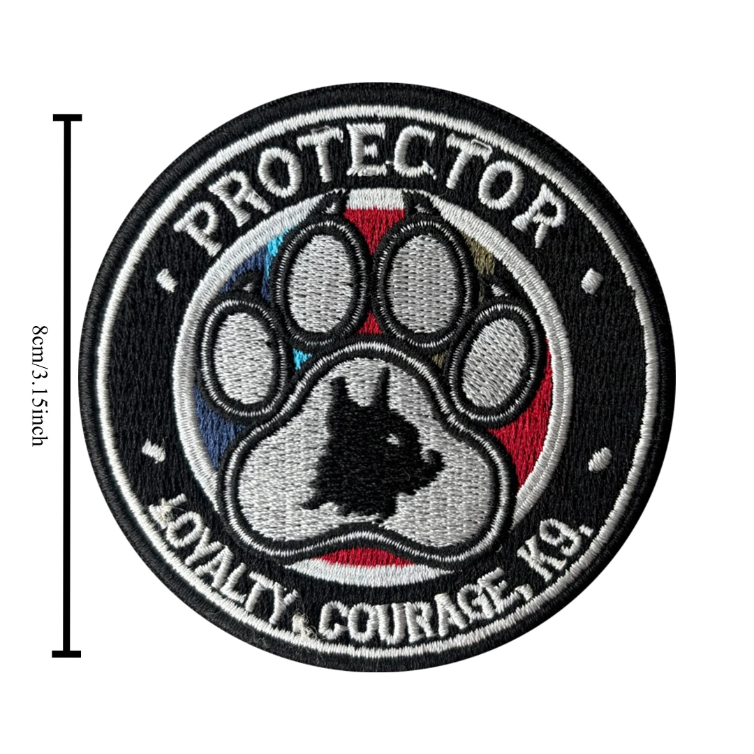 Parche K9 bordado handler – Insignia pata pastor alemán para chaleco - imagen 4